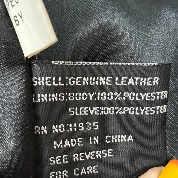 Vintage 90s Jacqueline Ferrar Black Leather Trench Coat - Size M - Picture 10 of 10